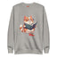 Unisex Premium Sweatshirt Reading Cool Cat