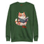 Unisex Premium Sweatshirt Reading Cool Cat