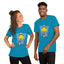 Unisex Short Sleeve T-Shirt Chicken Riding a Bike