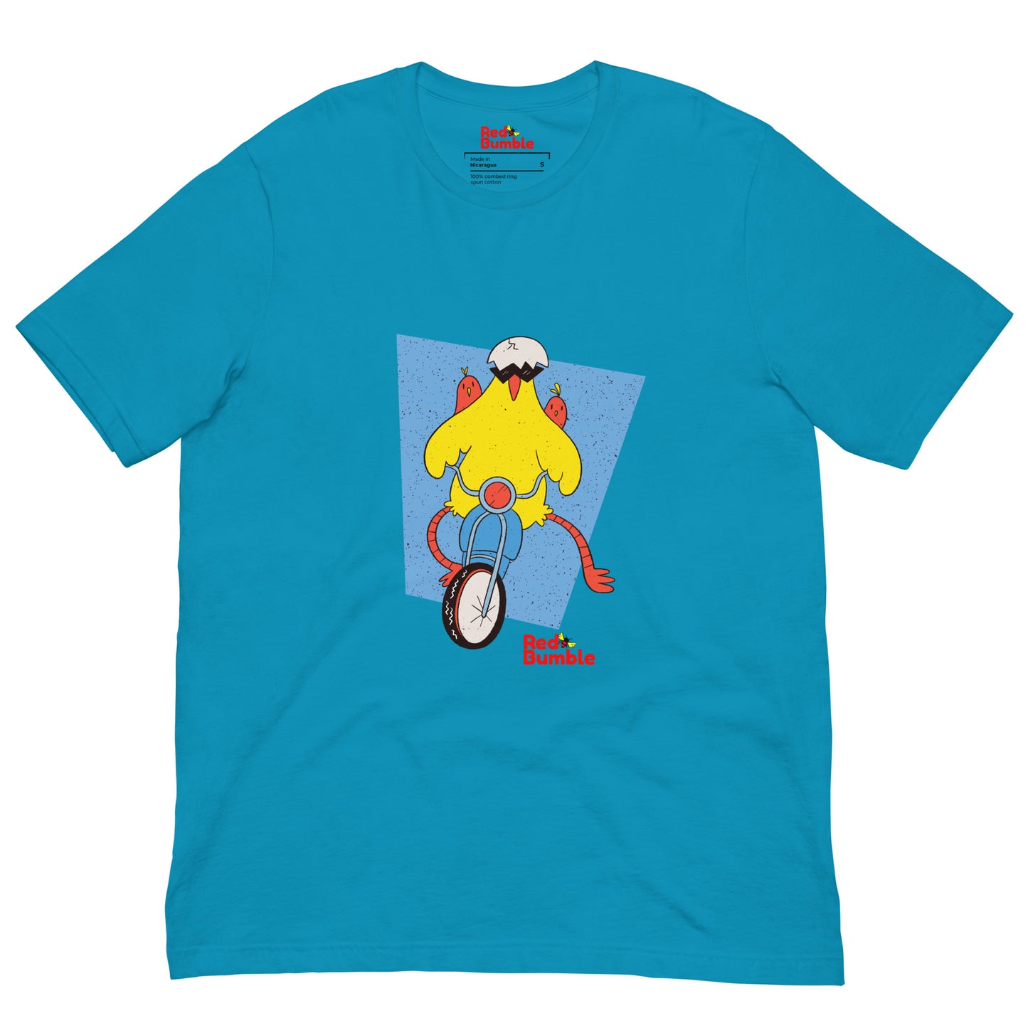 Unisex Short Sleeve T-Shirt Chicken Riding a Bike