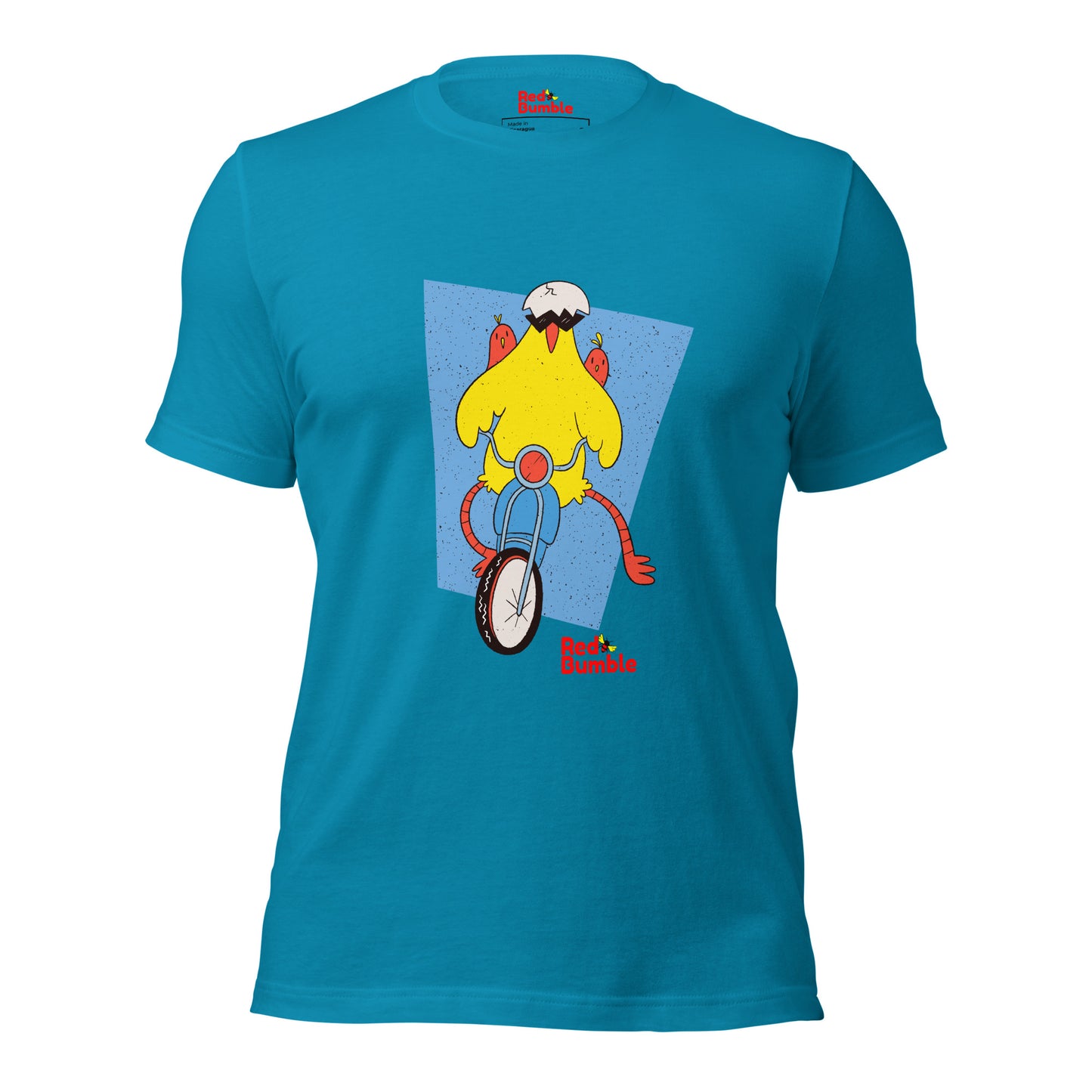 Unisex Short Sleeve T-Shirt Chicken Riding a Bike