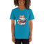 Unisex Short Sleeve T-Shirt Reading Cool Cat