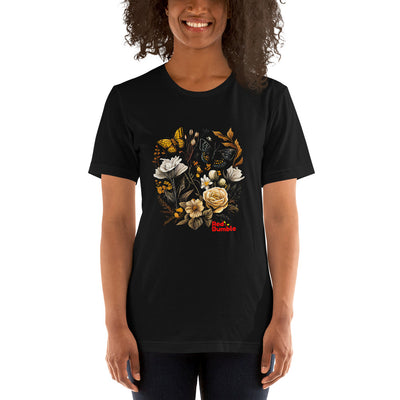 Unisex Short Sleeve Botanical Flowers