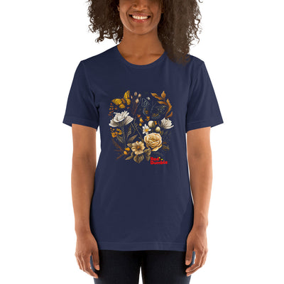 Unisex Short Sleeve Botanical Flowers