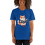 Unisex Short Sleeve T-Shirt Reading Cool Cat