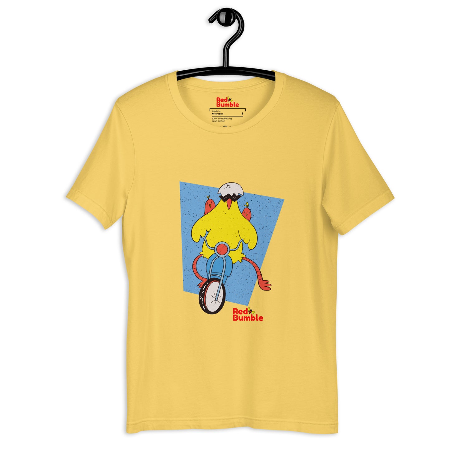 Unisex Short Sleeve T-Shirt Chicken Riding a Bike