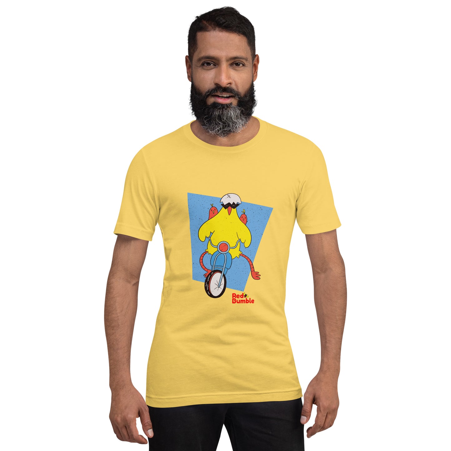 Unisex Short Sleeve T-Shirt Chicken Riding a Bike