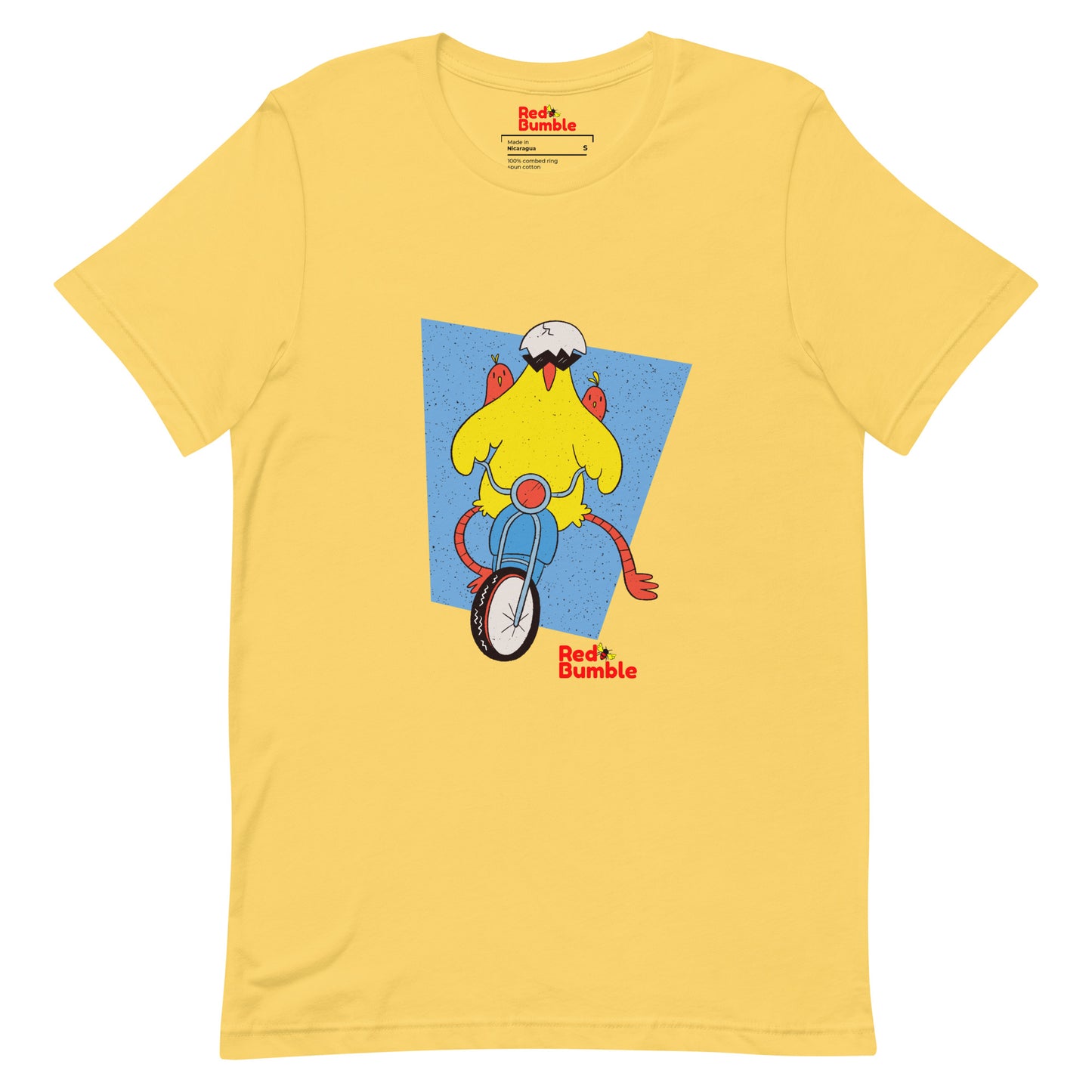 Unisex Short Sleeve T-Shirt Chicken Riding a Bike