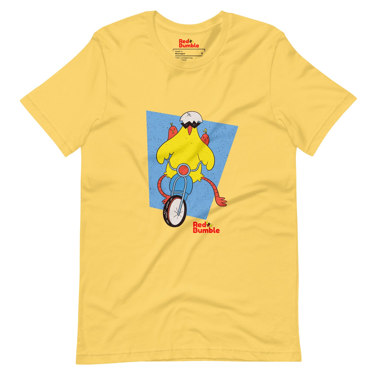 Unisex Short Sleeve T-Shirt Chicken Riding a Bike